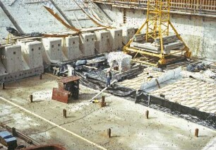 Kulturwehr Kehl im Bau