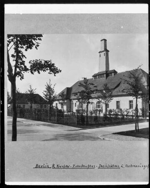 Rudolf-Virchow-Krankenhaus, Desinfektions- und Verbrennungshaus