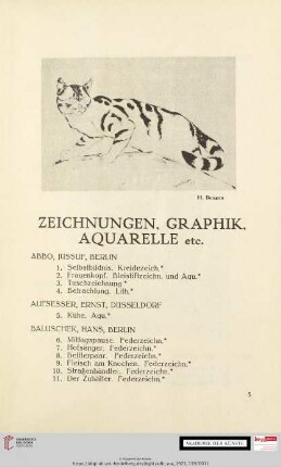 Zeichnungen, Graphik, Aquarelle etc.
