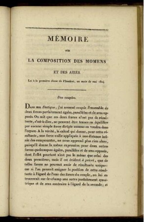 Mémoire .