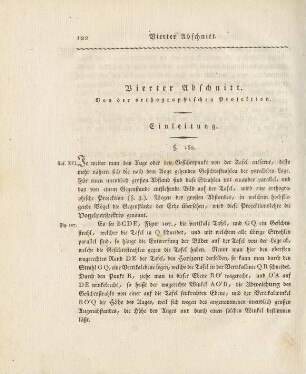 Vierter Abschnitt. Von der orthographischen Projektion