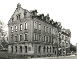 Chemnitz, Augustusburger Straße 202. Wohnhaus (1903) mit ehemaliger Gaststätte "Max Uhlig's Restaurant"