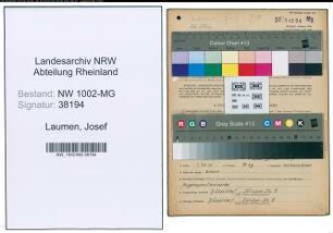 Entnazifizierung Josef Laumen , geb. 23.05.1893 (Mechaniker)