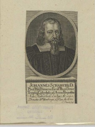 Bildnis des Johannes Scharfius