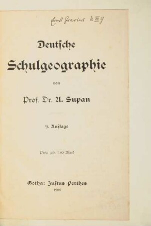 Deutsche Schulgeographie