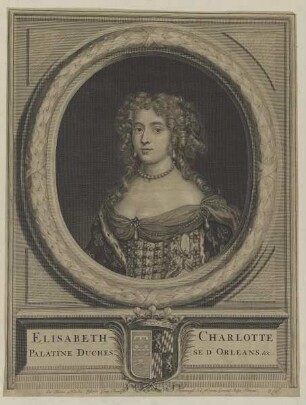 Bildnis der Elisabeth Charlotte Palatine d'Orleans