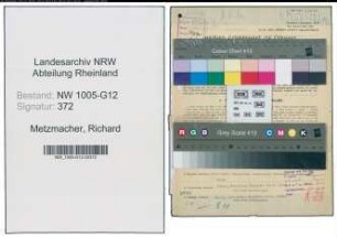 Entnazifizierung Richard Metzmacher , geb. 03.04.1908 (Ingenieur)