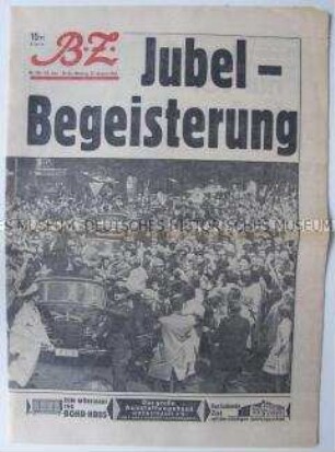 Westberliner Tageszeitung "BZ" zum Besuch von US-Vizepräsident Johnson in der Stadt