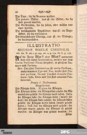 Illustratio Secundæ Regulæ Cardinalis.