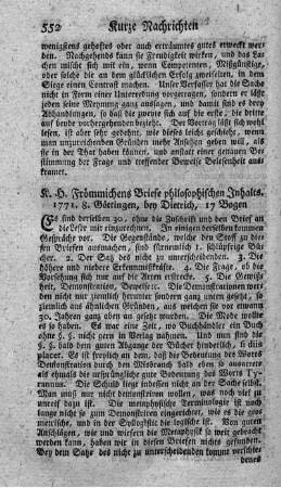 Briefe philosophischen Inhalts.