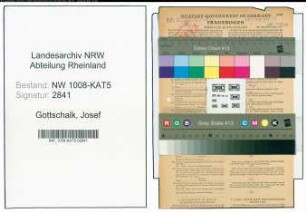 Entnazifizierung Josef Gottschalk , geb. 24.02.1916 (Schmied)