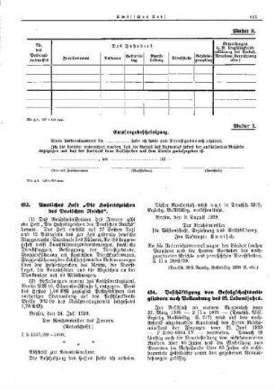 Beschäftigung von Gefolgschaftsmitgliedern nach Vollendung des 65. Lebensjahres : [Allgemeine Verwaltungssachen] ; [Für das Reich] ; [Amtliche Erlasse] ; [Amtlicher Teil]