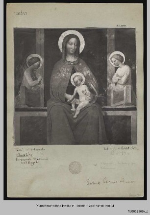 Thronende Madonna und Verkündigung