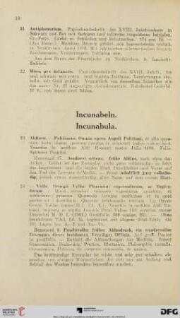 Incunabeln (Nr. 23-42)