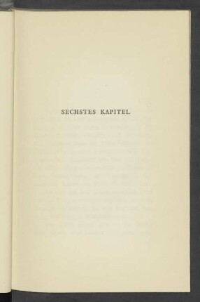 Sechstes Kapitel