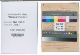 Entnazifizierung Elisabeth Kost , geb. 28.06.1891 (Lehrerin)