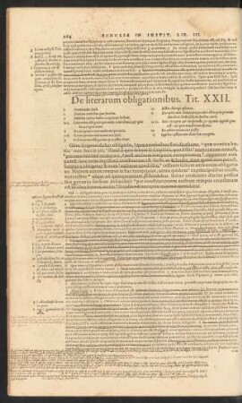 De literarum obligationibus. Tit. XXII.