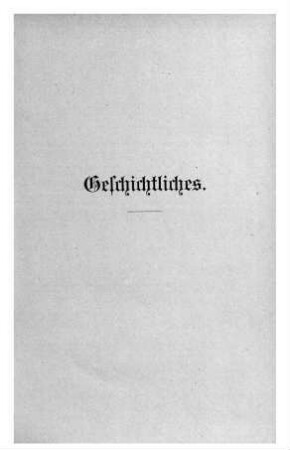 Geschichtliches
