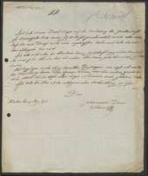 Brief von Franz von Paula Schrank an Jeunet Duval an Regensburgische Botanische Gesellschaft