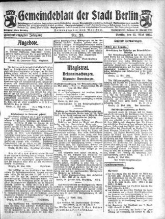 1924,21: Nr. 21, 25. Mai 1924