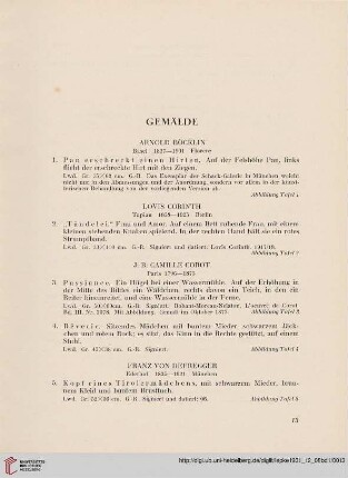 Gemälde (Nr. 1-65)