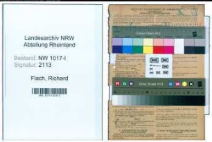 Entnazifizierung Richard Flach , geb. 22.01.1903 (Schlosser)