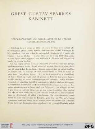 Greve Gustav Sparres kabinett
