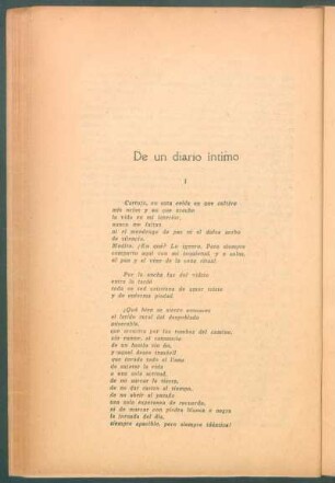 De un diario íntimo