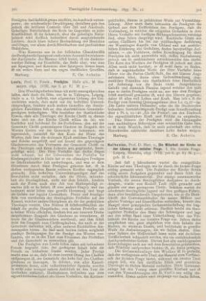 312-316 [Rezension] Nathusius, Martin von, Die Mitarbeit der Kirche an der Lösung der sozialen Frage. I. Die soziale Frage