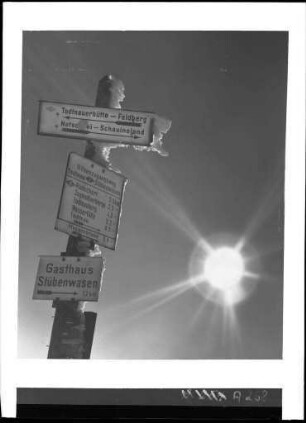 Wintersonne auf dem Stübenwasen