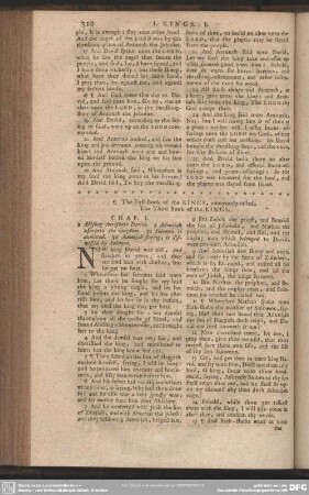 The First Book of the Kings, commonly called, The Third Book of the Kings