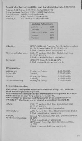 Saarländische Universitäts- und Landesbibliothek