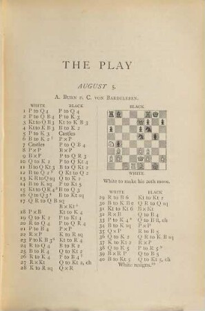 The Hastings Chess Tournament 1895