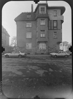 Dresden-Pieschen, Eschebachstraße 7. Wohnhaus (um 1910). Straßenfront