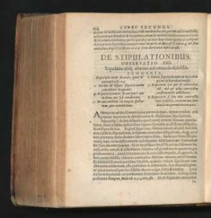De Stipulationibus. Observatio XXII. - XXXV.