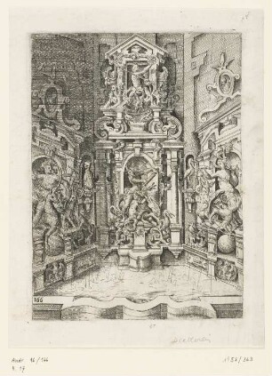 Brunnenhof, aus: Wendel Dietterlin, Architectura, Nürnberg 1598, S. 166