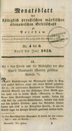 Nr. 4 bis 6. April bis Juli 1836.