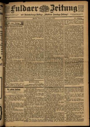 Ausgabe vom Montag, den 24. April 1899.