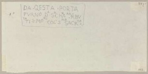 Die Nachschrift einer Inschrift einer Tür (?)