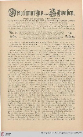 14: Zur Geschichte des schmalkaldischen Krieges in Süddeutschland
