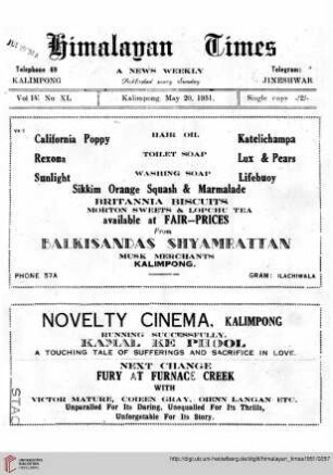No. XL (20 May 1951)