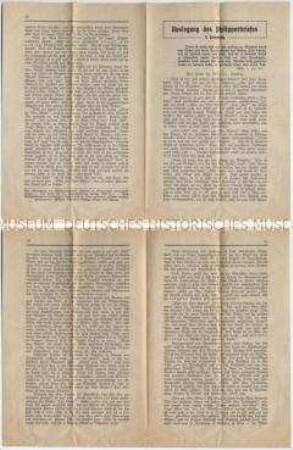 Flugschrift mit dem Text einer Predigt - Sachkonvolut