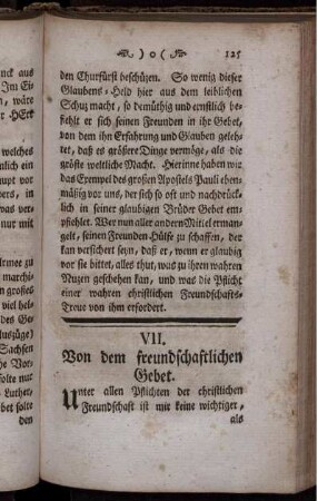 VII. Von dem freundschaftlichen Gebet.