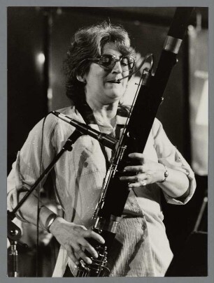 Karen Lyons (Borca) : Portrait der Fagottistin Karen Lyons beim 26. Jazz Jamboree Warschau 1984