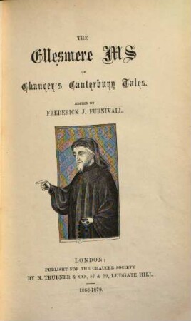 The Ellesmere ms of Chaucer's Canterbury tales, 1