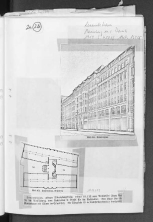 Abb. 864. Levantehaus. Abb. 865. Levantehaus, Grundriß.