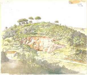 Neureuther, Gottfried von; Volterra (Toskana, Italien); Monte Chiesa - Ansicht