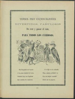 Versos muy Extravagantes