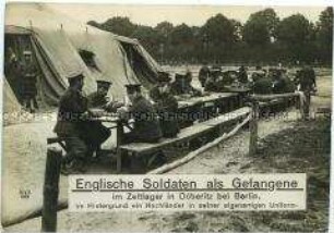 Englische Kriegsgefangene im Lager Döberitz