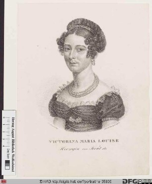 Bildnis Victoria (Maria Louise), Herzogin von Kent, geb. Prinzessin von Sachsen-Coburg-Saalfeld